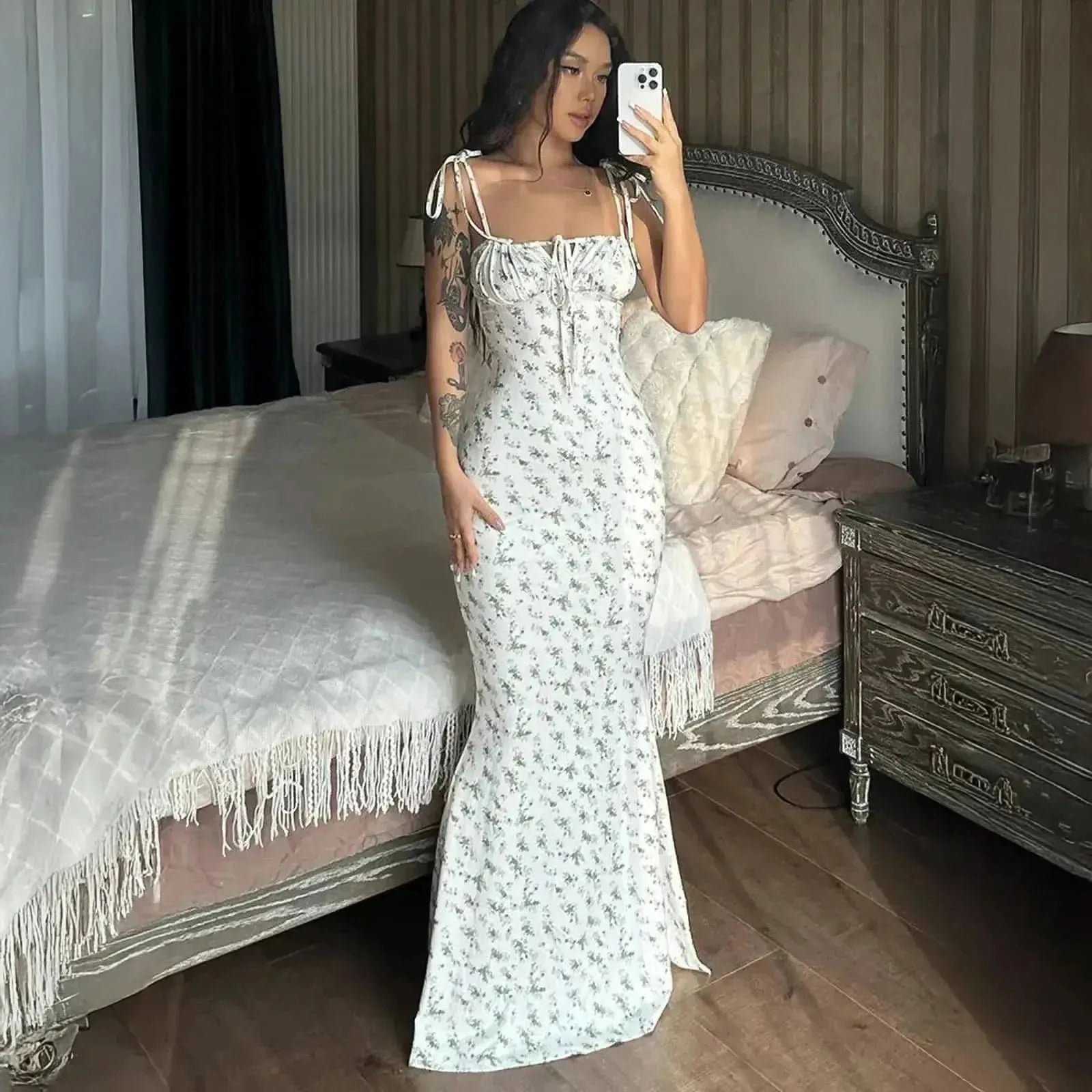 Lace - Up Bodycon Été Chic - Saylana