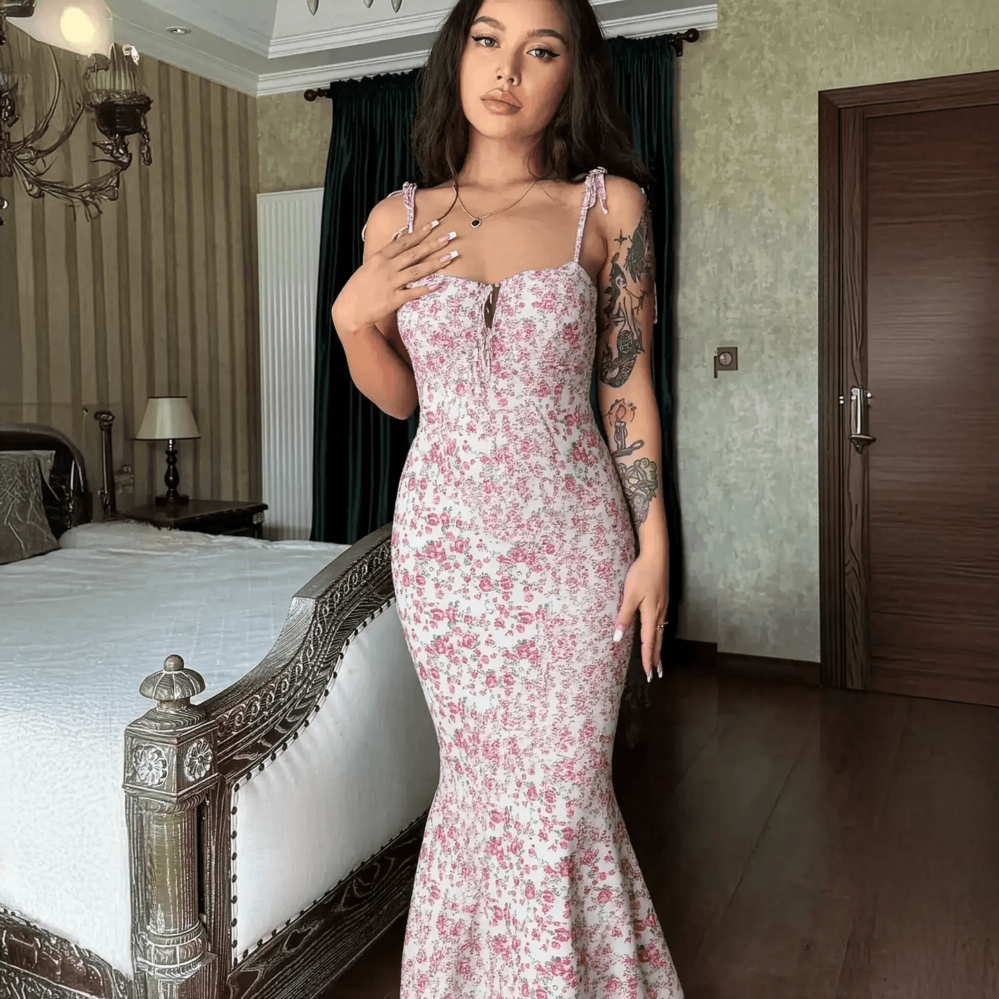 Lace - Up Bodycon Été Chic - Saylana