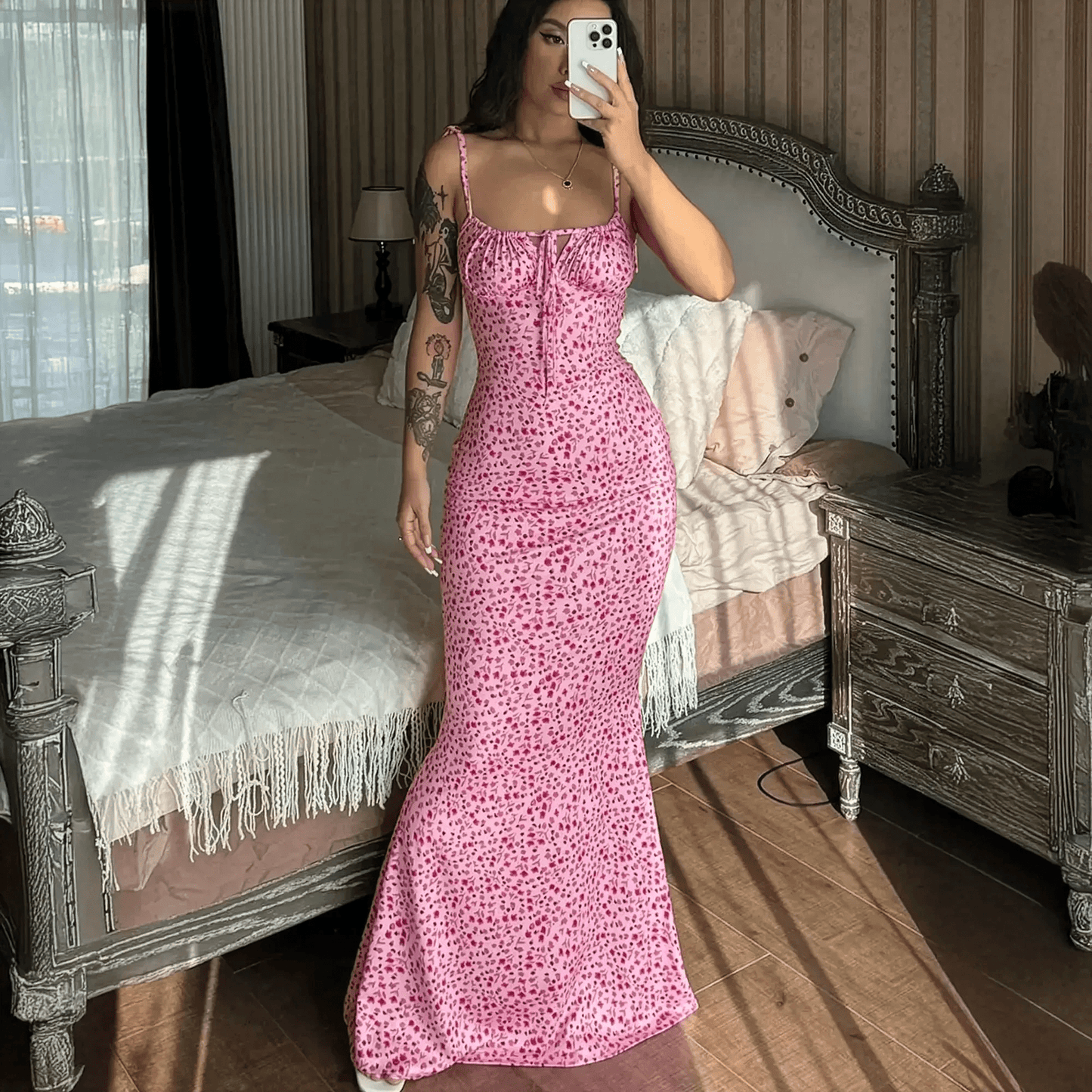 Lace - Up Bodycon Été Chic - Saylana