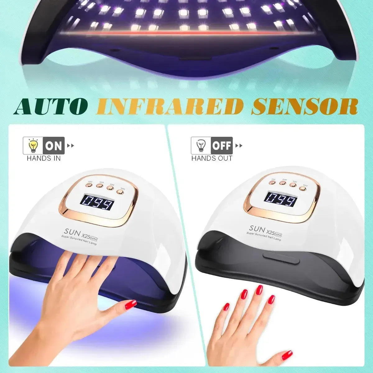 Lampe UV Ongles 380W Écran LCD-Saylana