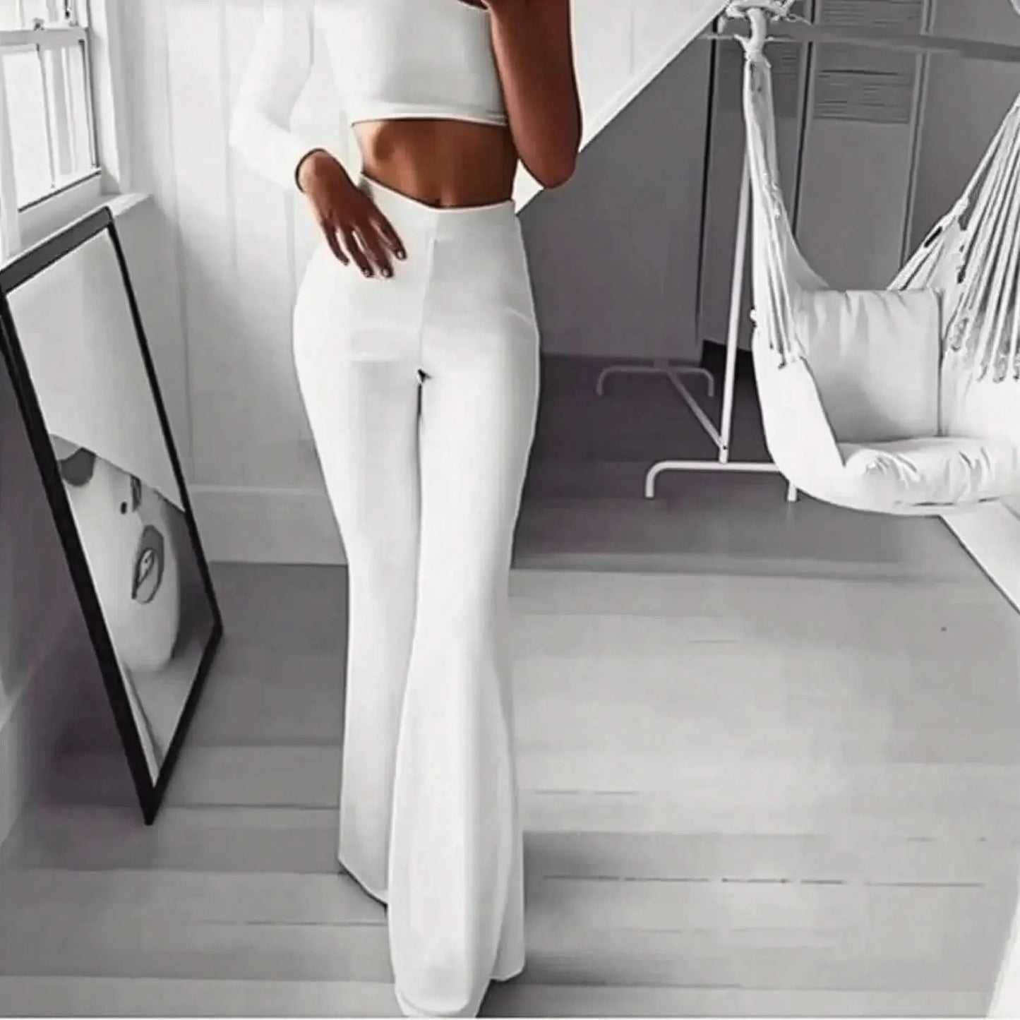 Legging Évasé Taille Haute Femme Sport Saylana
