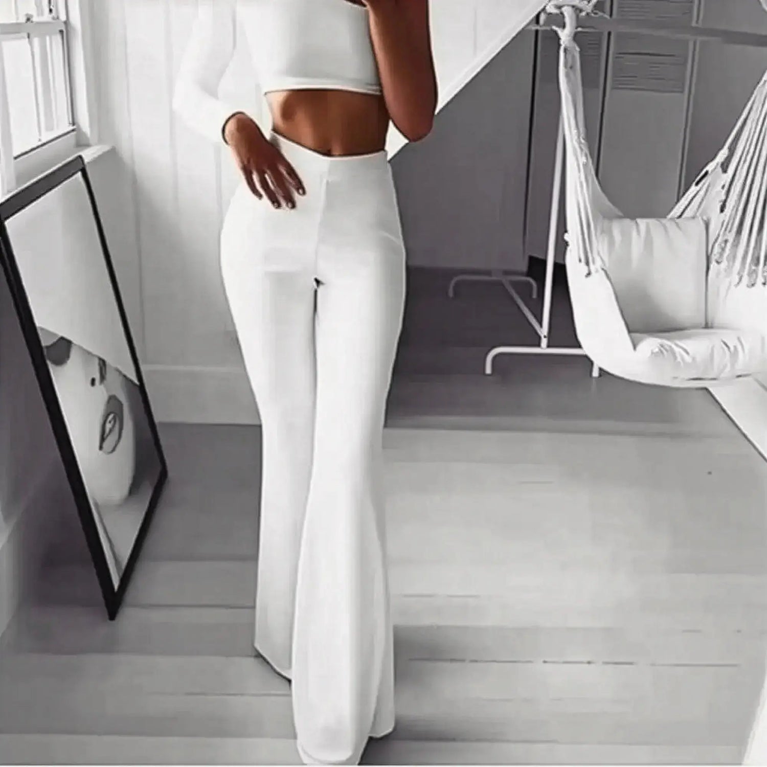 Legging Évasé Taille Haute Femme Sport Saylana