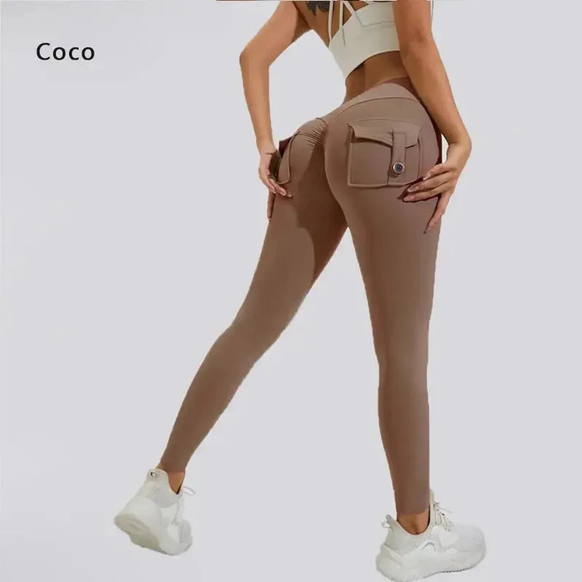 Legging Sport Femme Taille Haute Sans Couture-Saylana