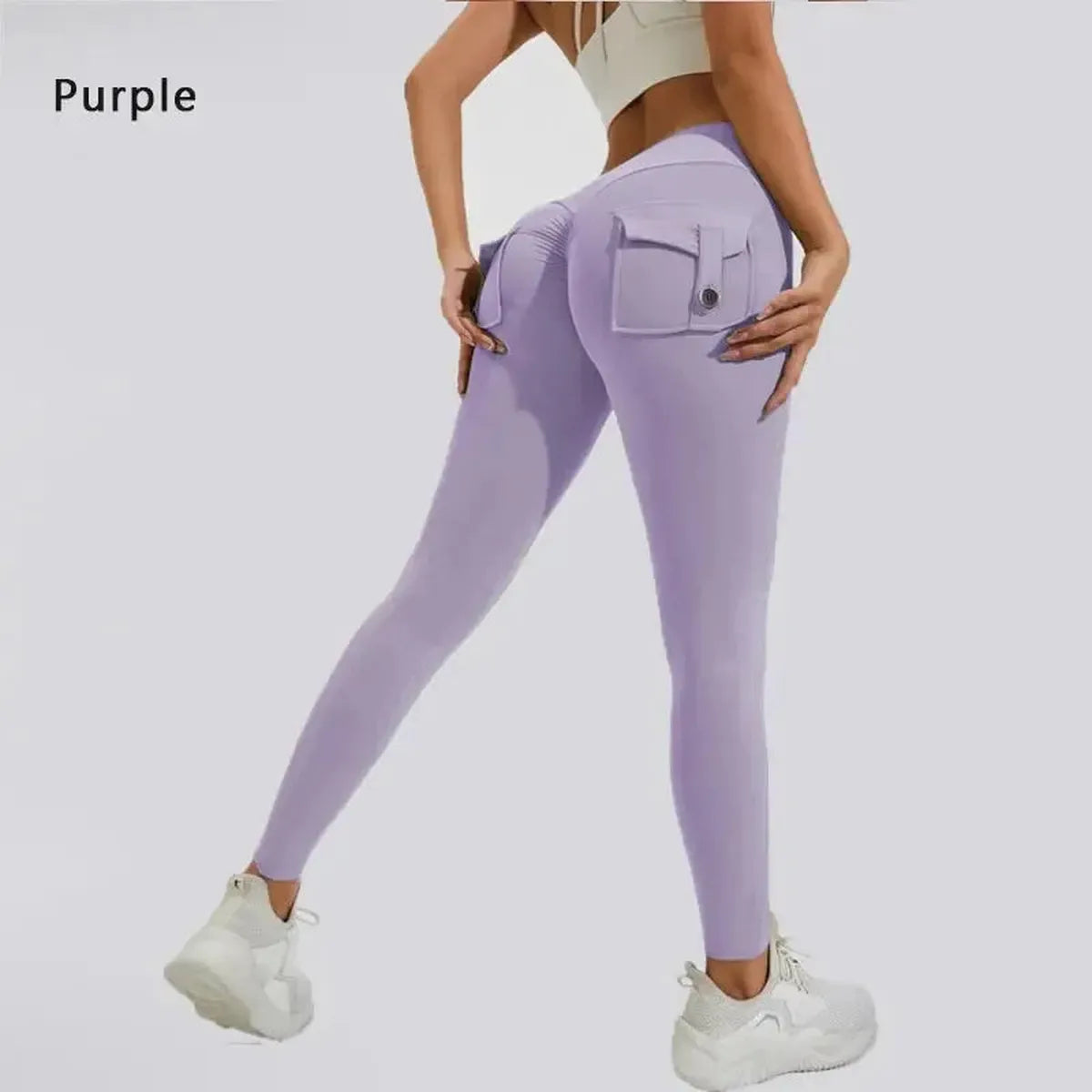 Legging Sport Femme Taille Haute Sans Couture-Saylana