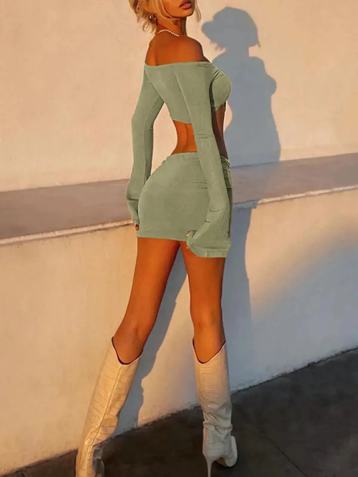 Look Bodycon Party 2 Pièces Ajusté-Saylana