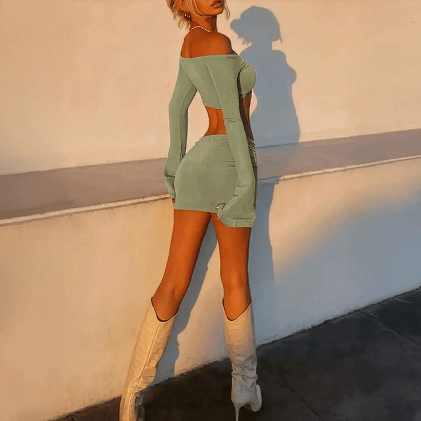 Look Bodycon Party 2 Pièces Ajusté - Saylana