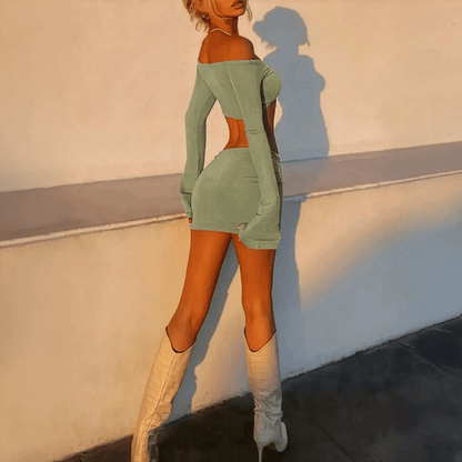 Look Bodycon Party 2 Pièces Ajusté - Saylana