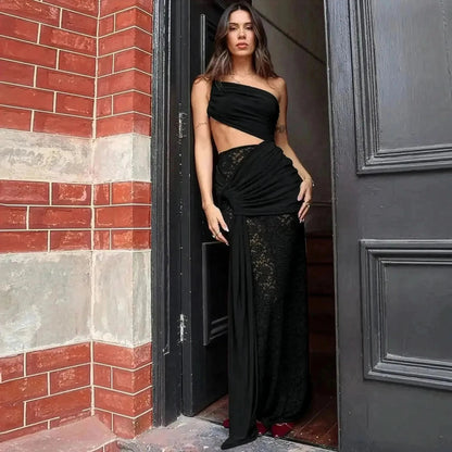 Look Club Élancé - Crop Top & Jupe Slit - Saylana