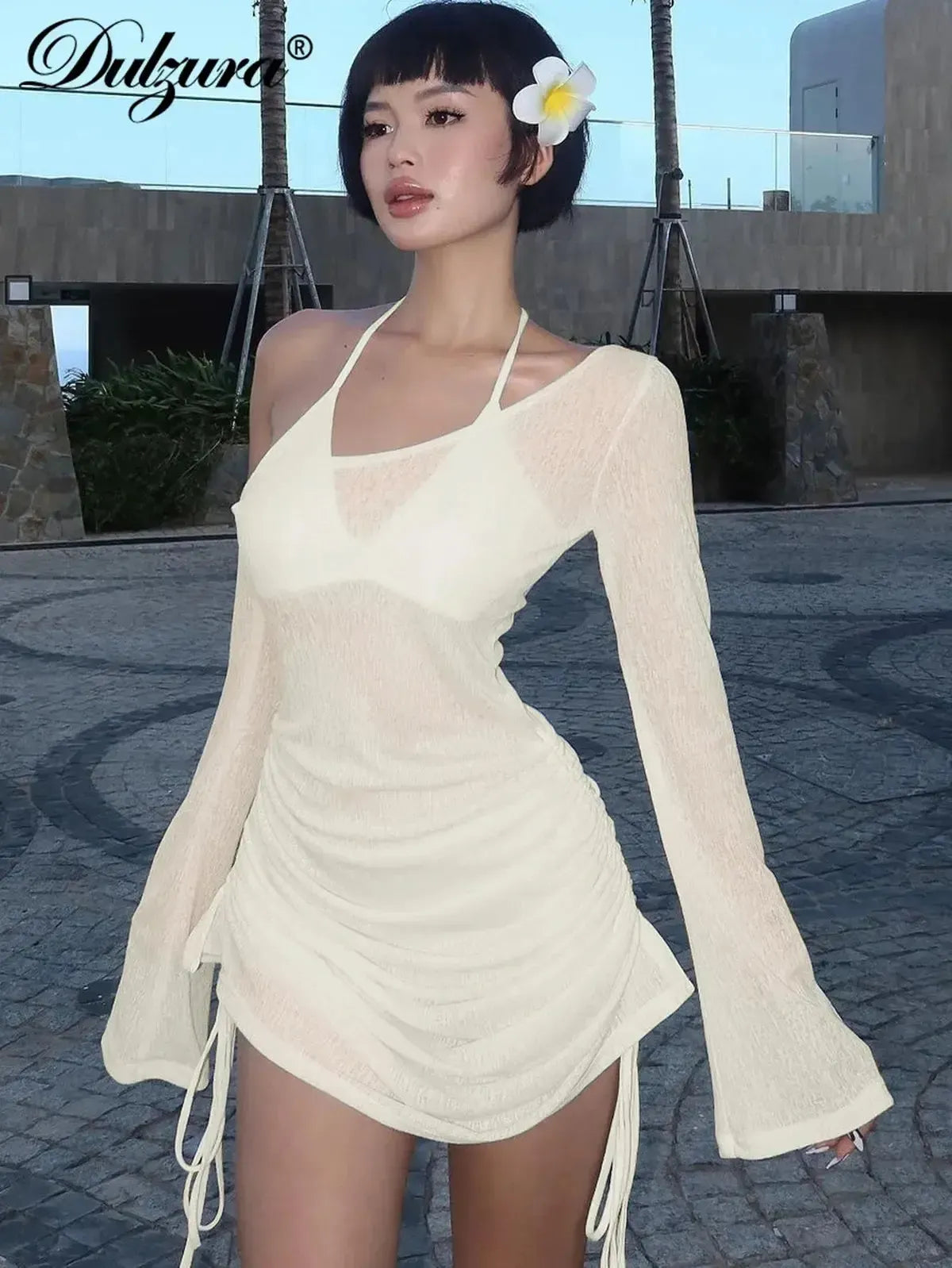 Look Club Sexy : Fronces & Lien Réglable-Saylana