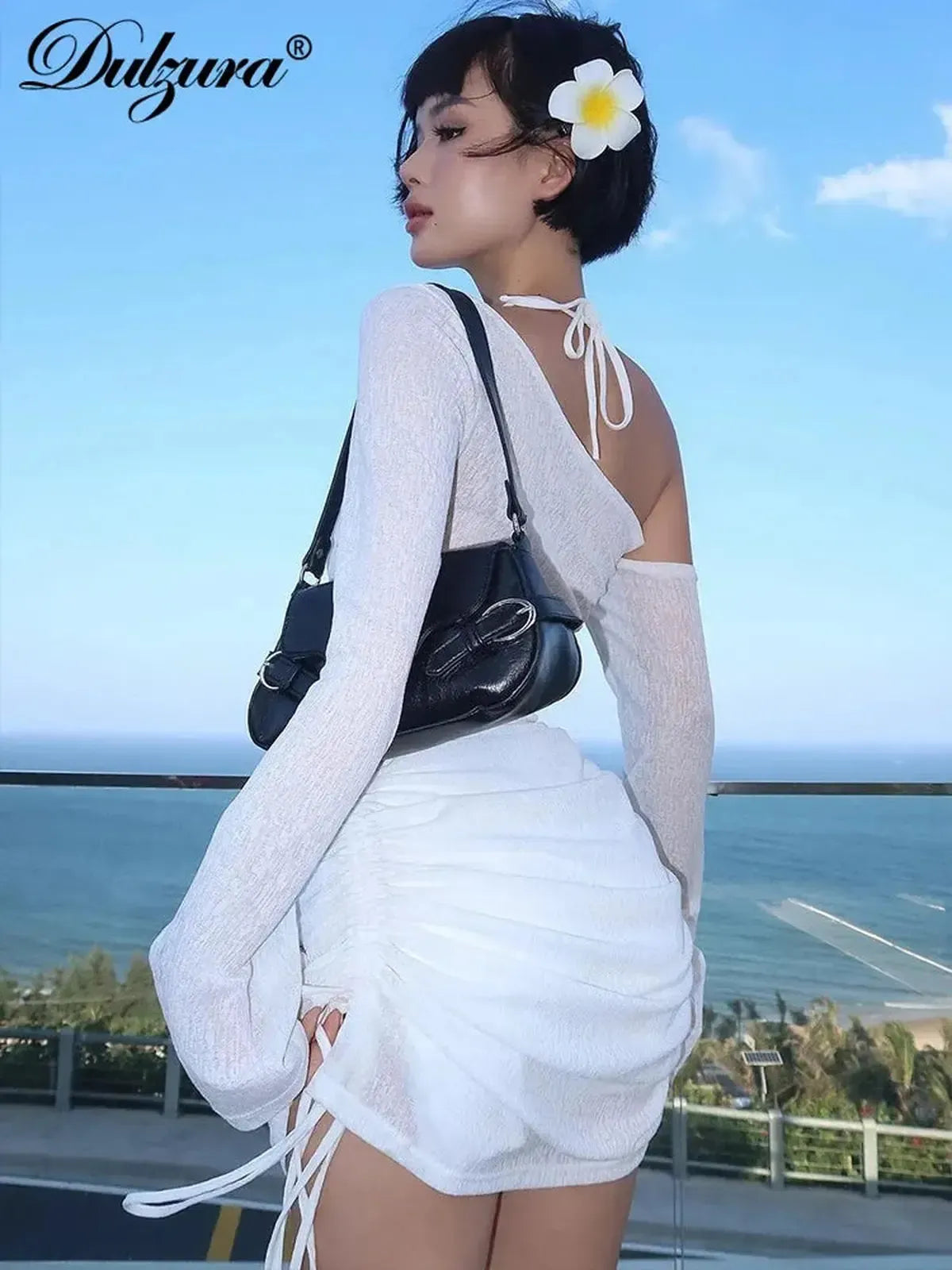 Look Club Sexy : Fronces & Lien Réglable-Saylana