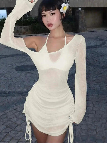 Look Club Sexy : Fronces & Lien Réglable-Saylana