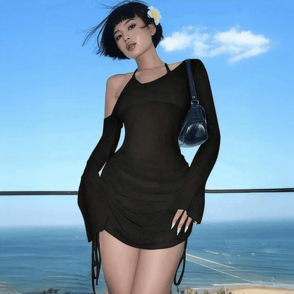 Look Club Sexy - Fronces & Lien Réglable - Saylana