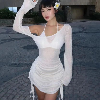 Look Club Sexy - Fronces & Lien Réglable - Saylana