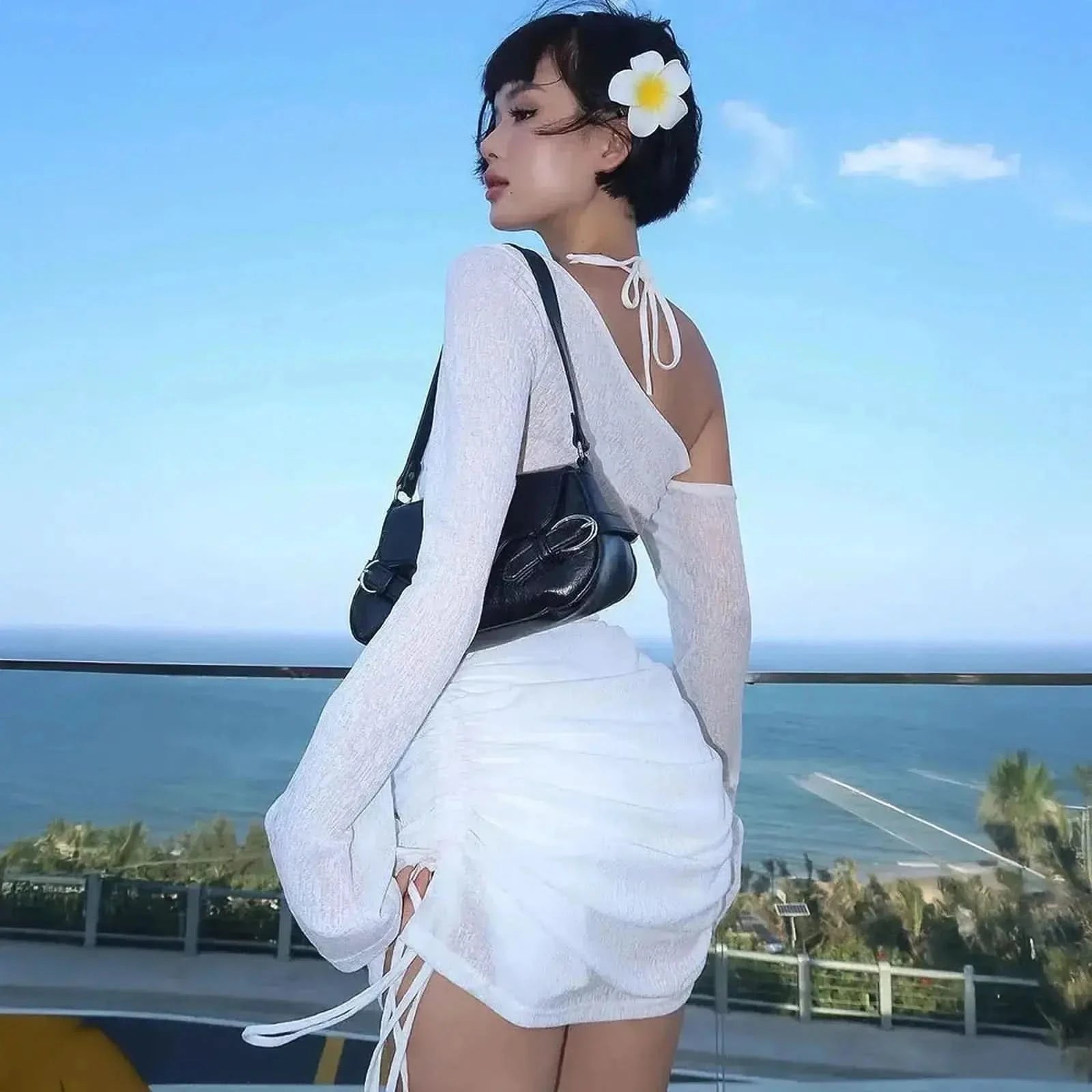 Look Club Sexy - Fronces & Lien Réglable - Saylana