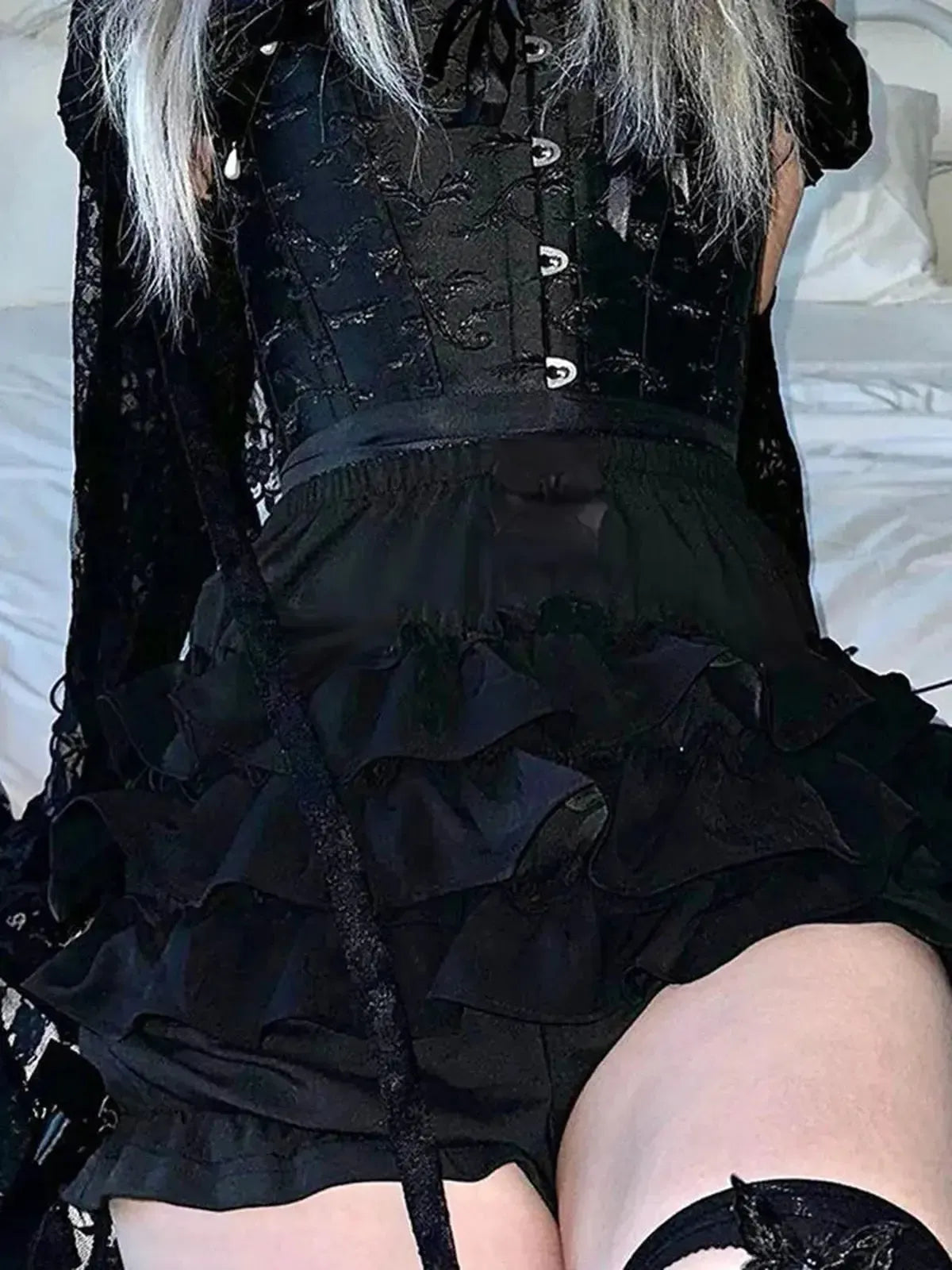 Look fairycore grunge taille haute affirmé-Saylana