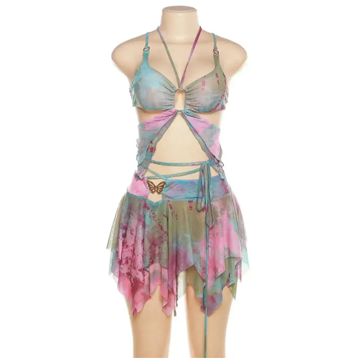 Look Festival : Crop Dos Nu & Mini Jupe-Saylana