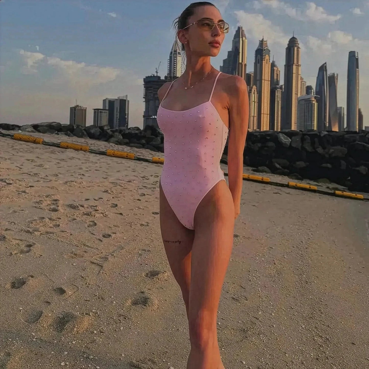 Look Plage Sexy Avec Paillettes - Saylana