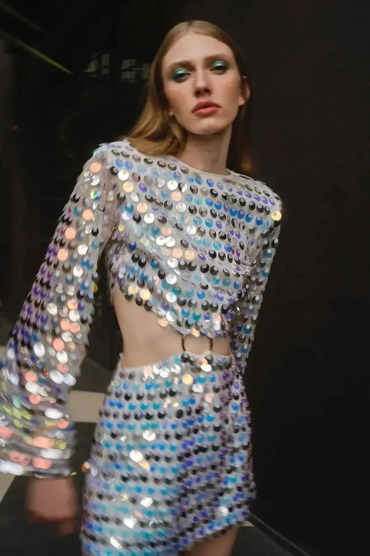 Look Soirée Glitter : Robe Slim & Sexy-Saylana