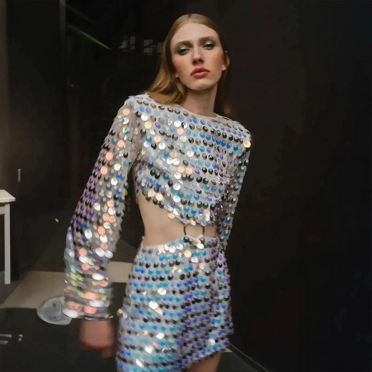 Look Soirée Glitter : Robe Slim & Sexy - Saylana