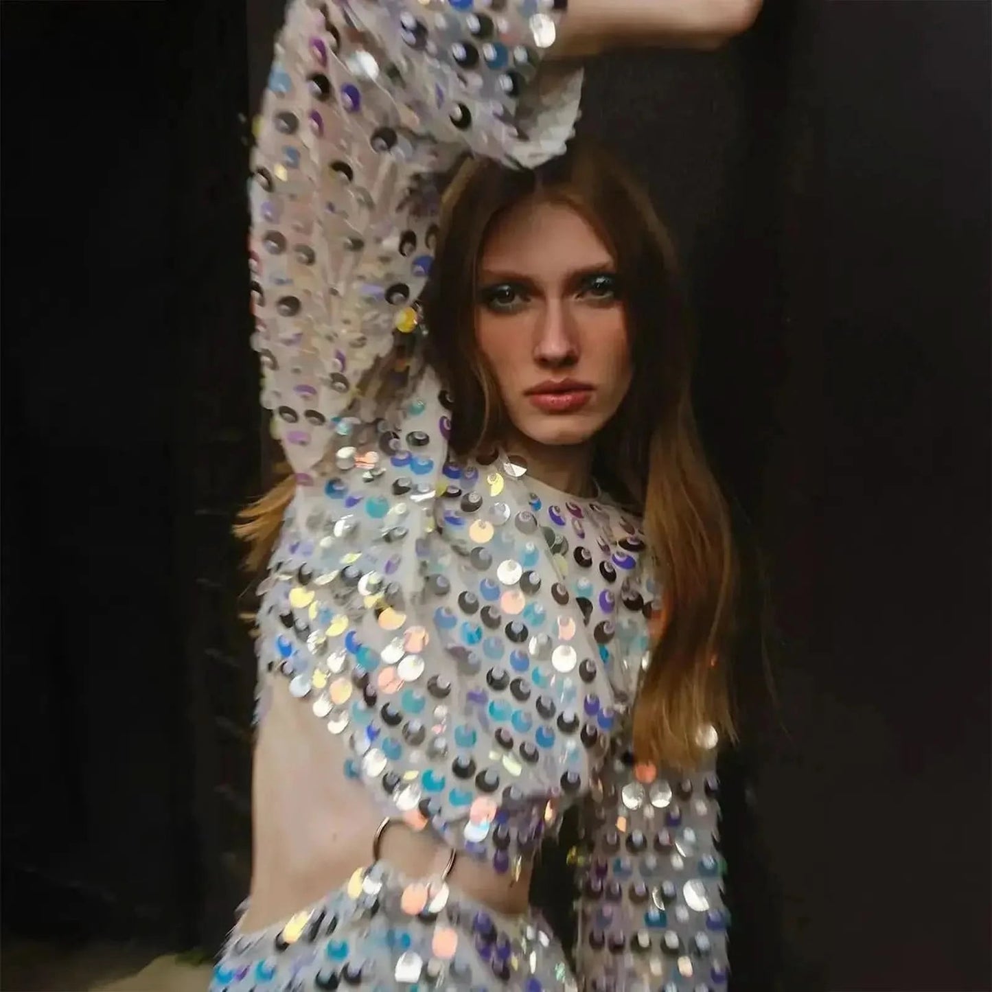 Look Soirée Glitter : Robe Slim & Sexy - Saylana