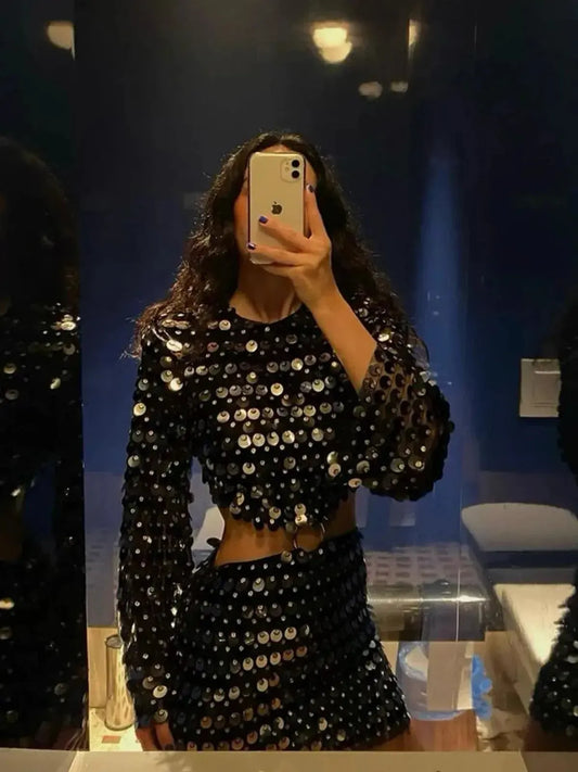 Look Soirée Glitter : Robe Slim & Sexy-Saylana