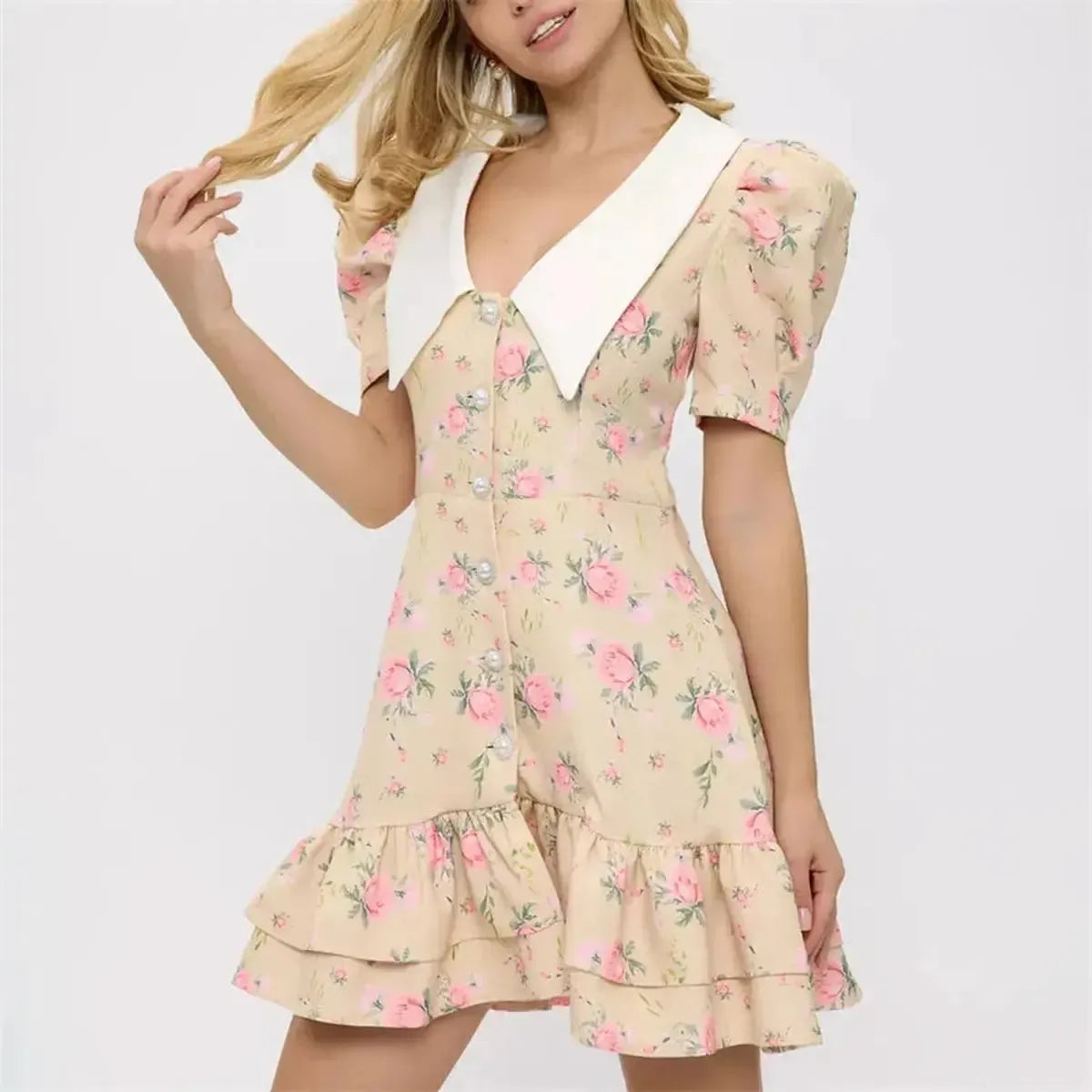 Look Vacances : Taille Haute & Boutons Perle-Saylana