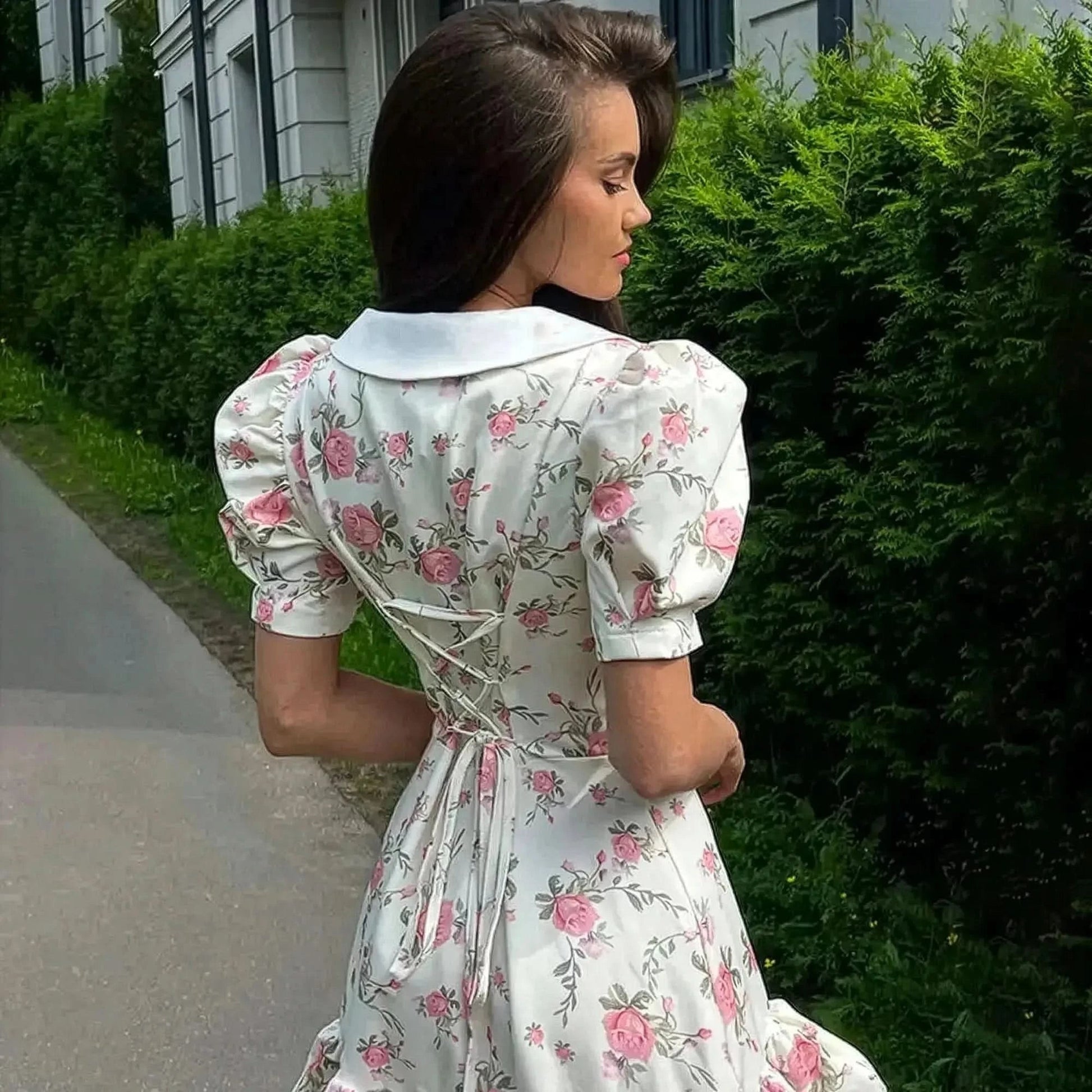 Look Vacances : Taille Haute & Boutons Perle - Saylana