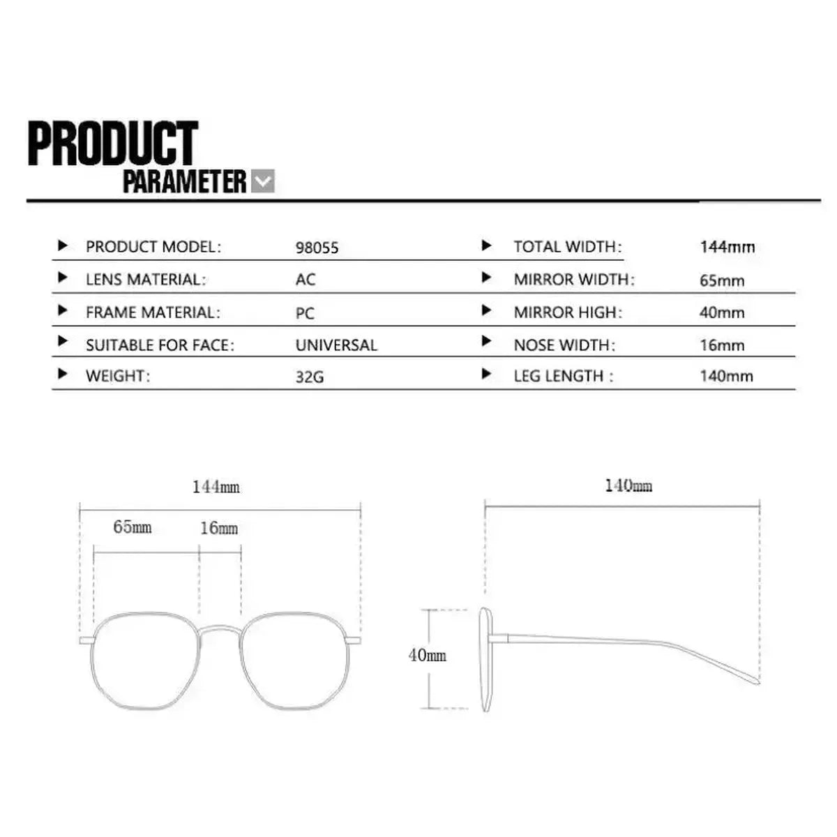 Lunettes Carrées Classiques Chic-Saylana