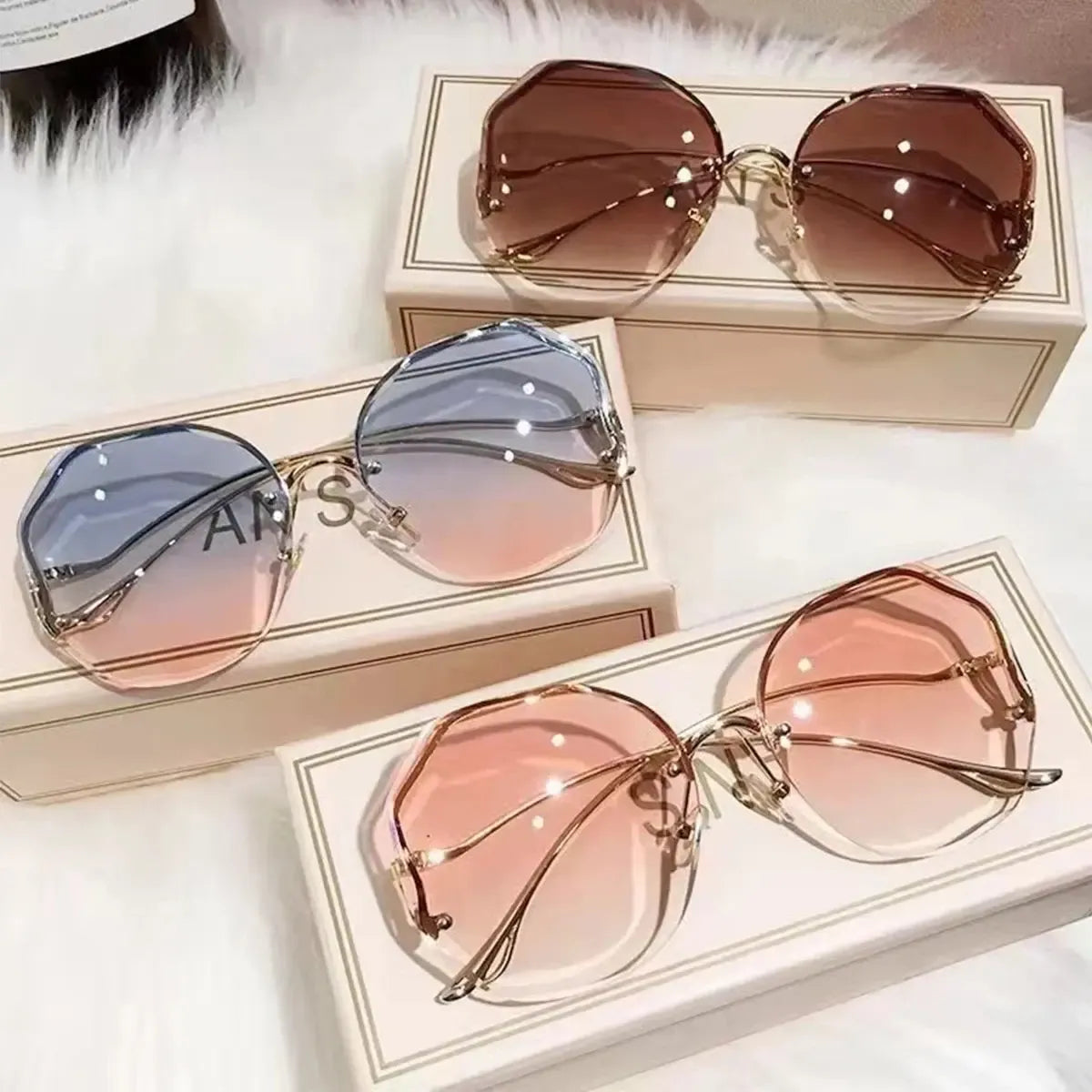 Lunettes Carrées Métal Oversize-Saylana