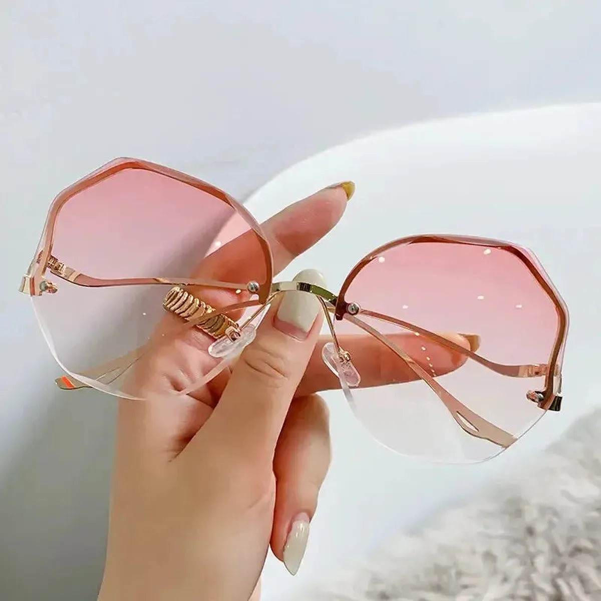 Lunettes Carrées Métal Oversize-Saylana
