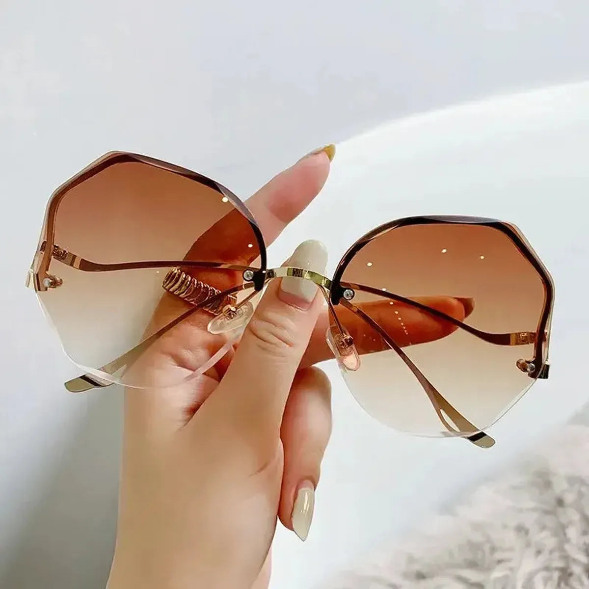 Lunettes Carrées Métal Oversize-Saylana