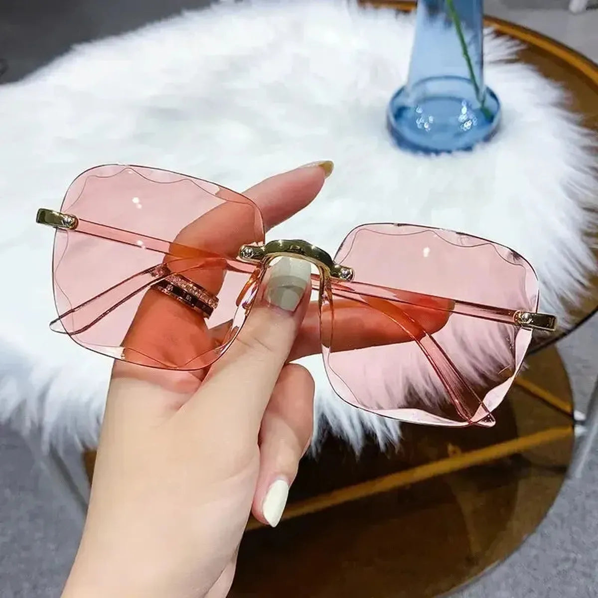 Lunettes Carrées Sans Monture-Saylana