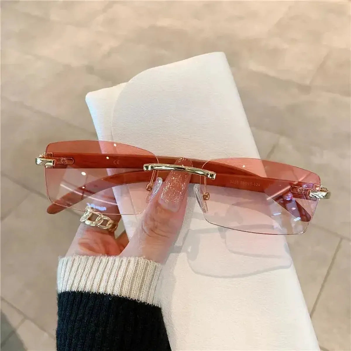 Lunettes Design Effet Bois Luxe-Saylana