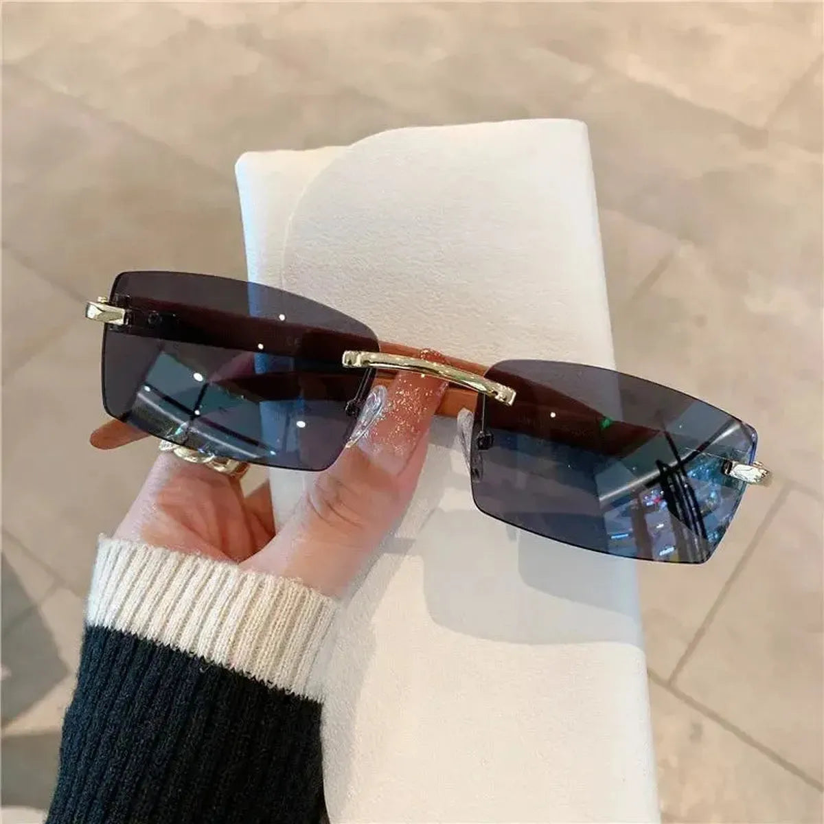 Lunettes Design Effet Bois Luxe-Saylana