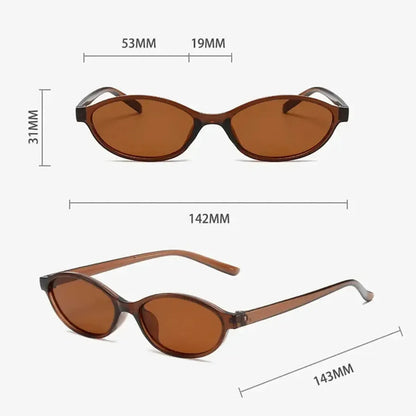 Lunettes Ovales Rétro Punk-Saylana