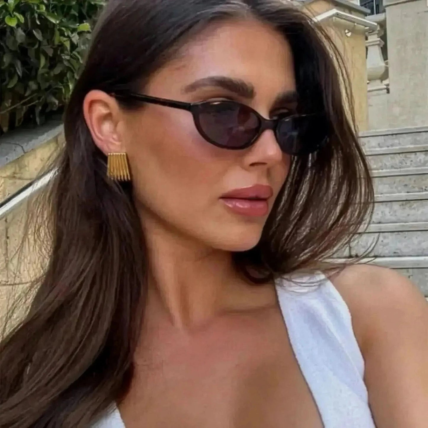 Lunettes Ovales Rétro Punk - Saylana