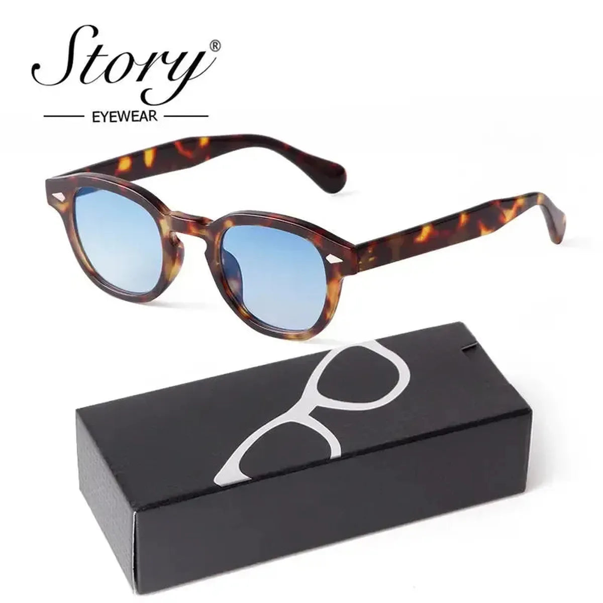Lunettes Rétro Dégradé Bleu-Saylana