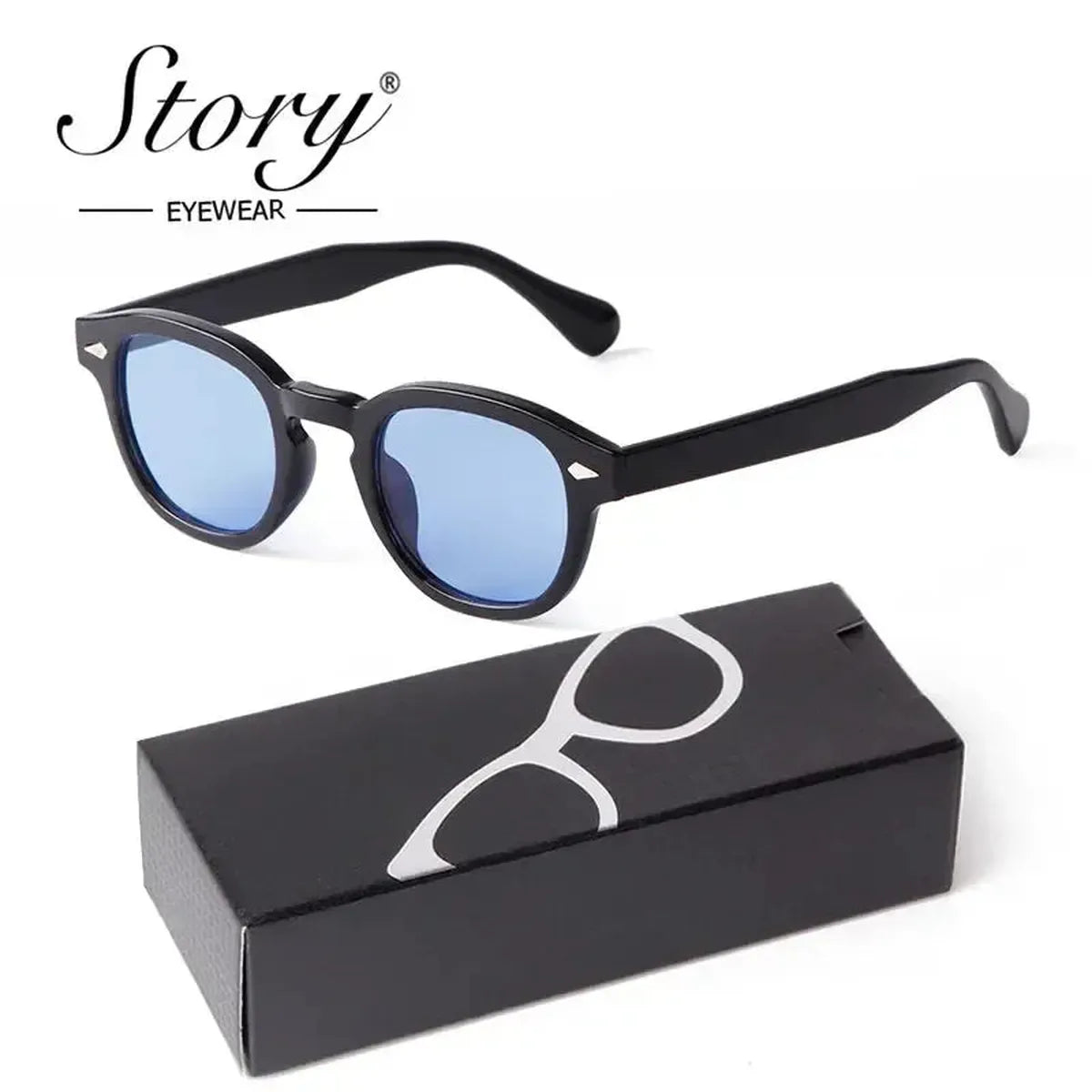 Lunettes Rétro Dégradé Bleu-Saylana