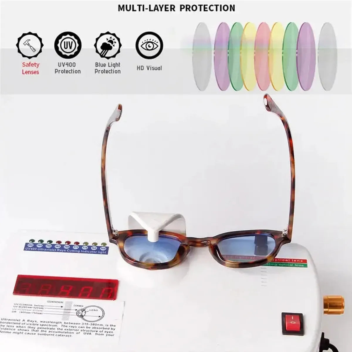 Lunettes Rétro Dégradé Bleu-Saylana
