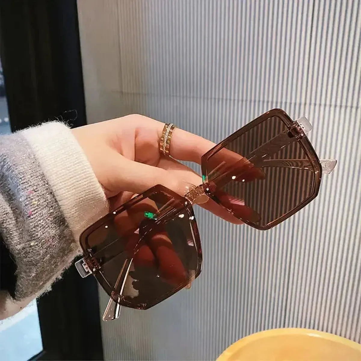 Lunettes Vintage Grand Format-Saylana