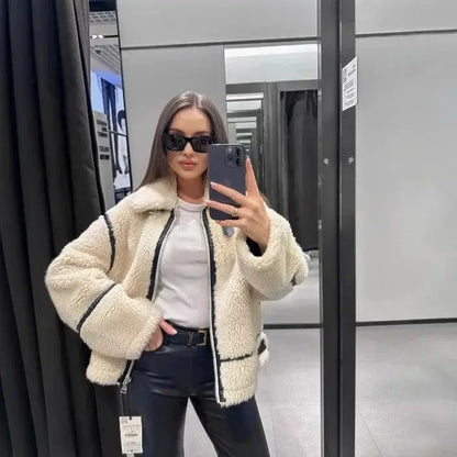 Biker Imitation Fourrure Chic - Saylana