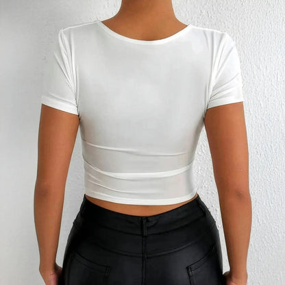 Manches courtes au style club chic Saylana