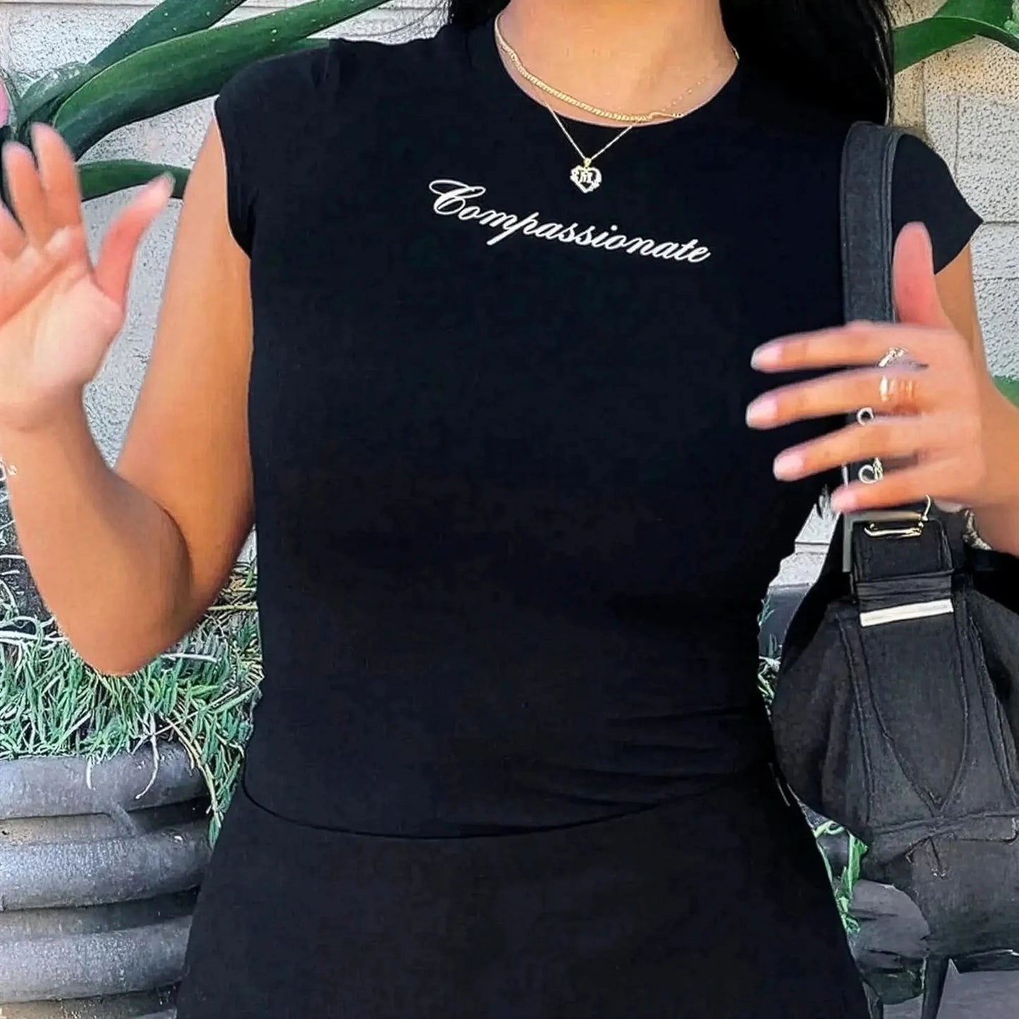 Manches courtes graphique au style urbain - Saylana