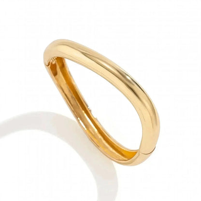 Manchette Large Or/Argent Torsadée - Saylana