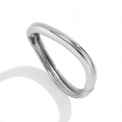 Manchette Large Or/Argent Torsadée - Saylana