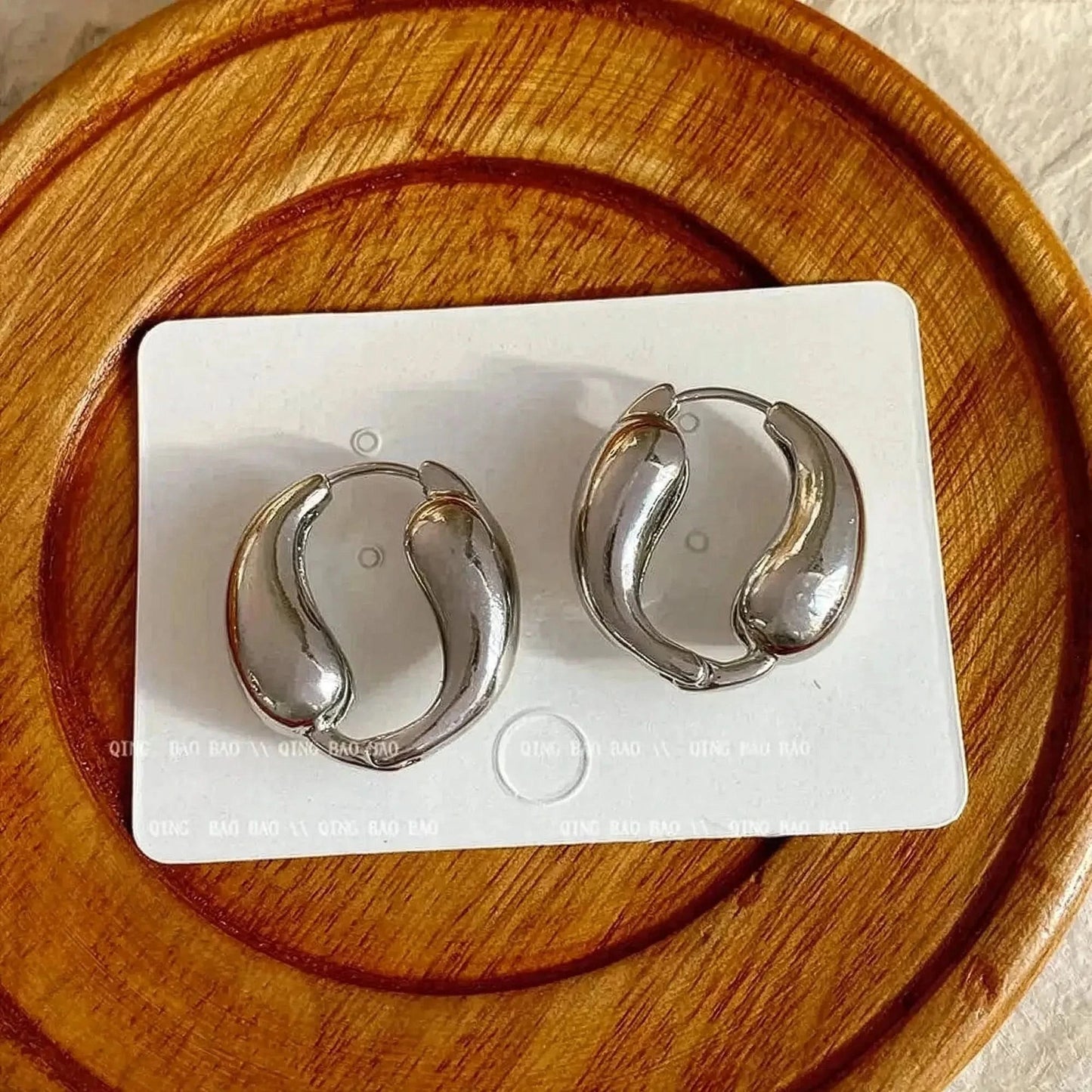 Manchette Large Or/Argent Torsadée - Saylana