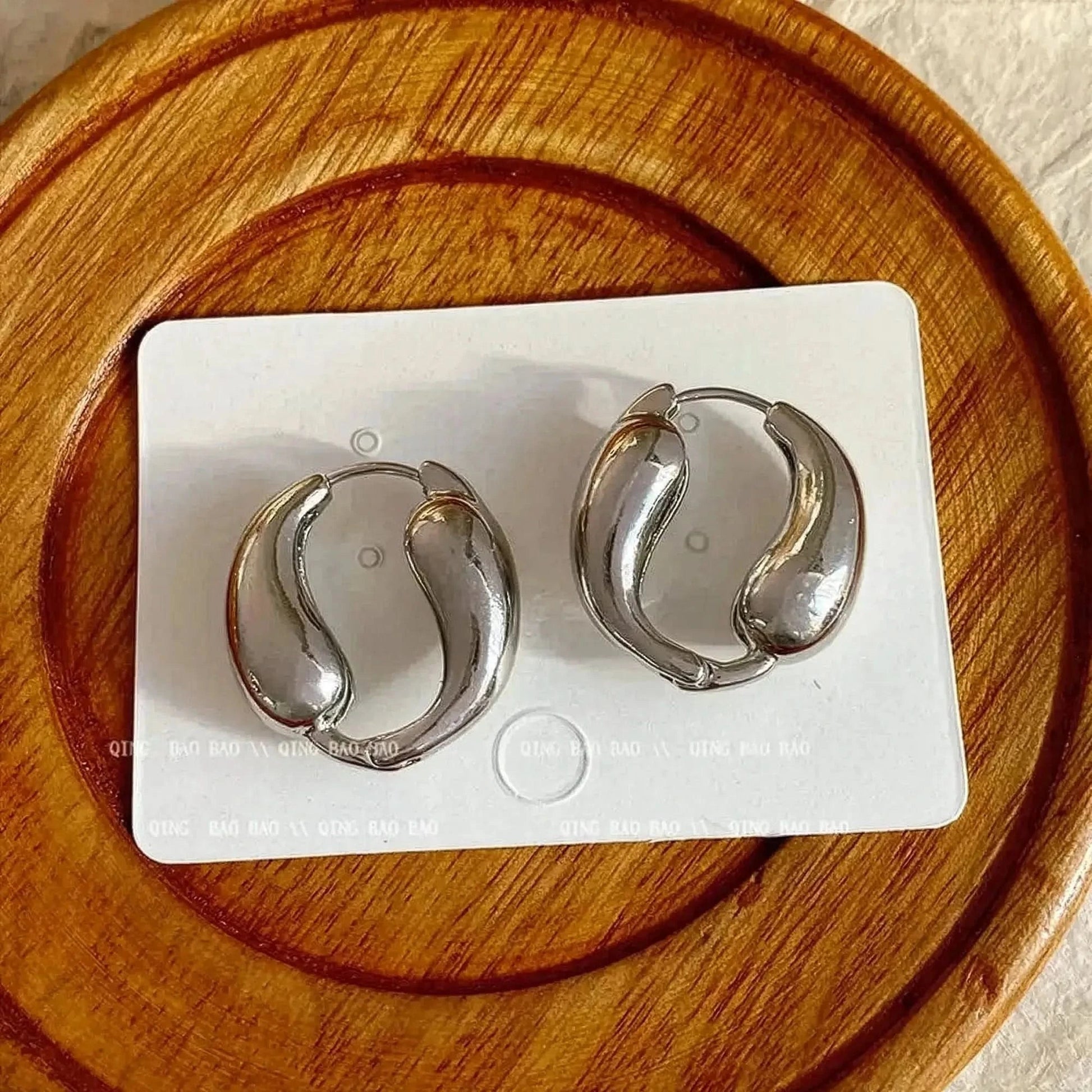 Manchette Large Or/Argent Torsadée - Saylana