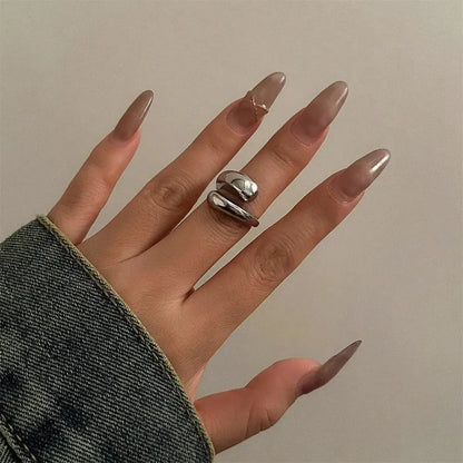 Manchette Large Or/Argent Torsadée-Saylana