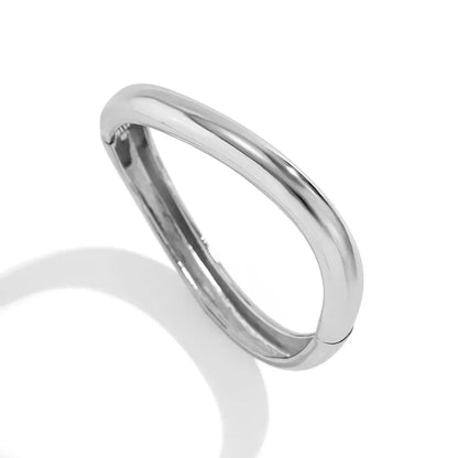 Manchette Large Or/Argent Torsadée-Saylana