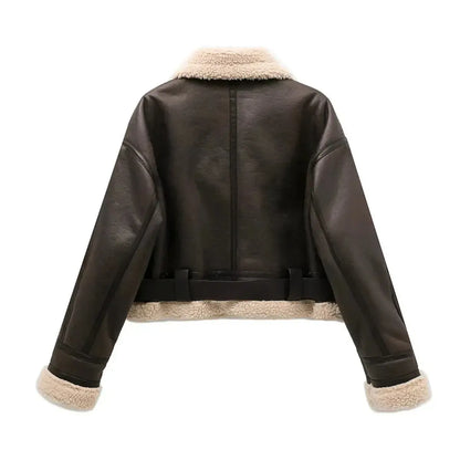 Manteau Chaud Vintage à Manches Longues-Saylana